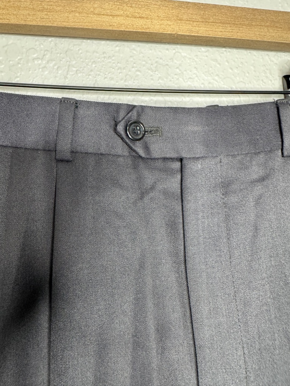 Louis Raphael Black Pleated Dress pants W 31' x Inseam 30" straight wool & poly - Picture 5 of 12